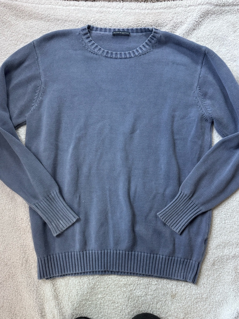 Brandy Melville Men's Crewneck Sweater in Slate Blue